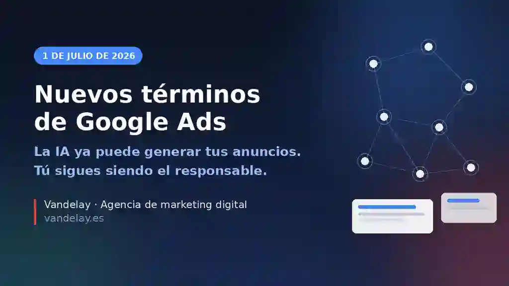 Nuevos términos de Google Ads: la IA ya puede generar tus anuncios y tú sigues siendo el responsable
