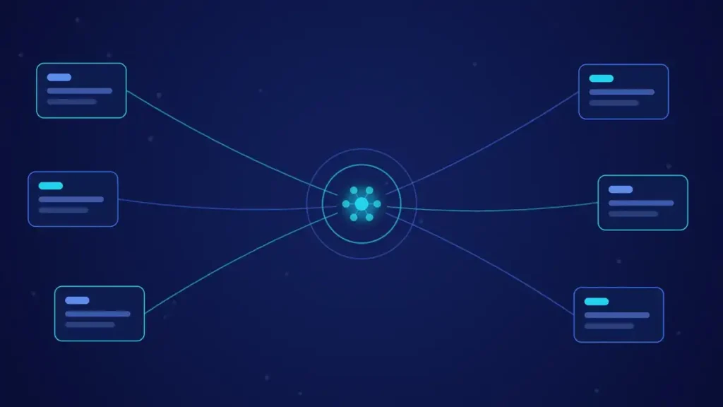 Núcleo de inteligencia artificial que conecta con seis anuncios distintos y decide cuál mostrar a cada persona