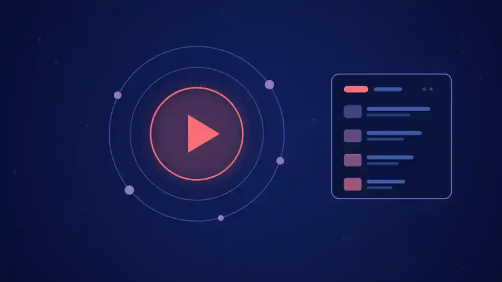 Ilustración de portada del artículo «Cómo conseguir más visitas en tus vídeos de Youtube»: un botón de reproducción destacado en tonos azules.